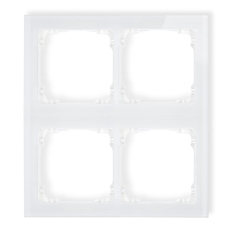 Modular glass effect frame 4 bays (2 horizontal, 2 vertical)