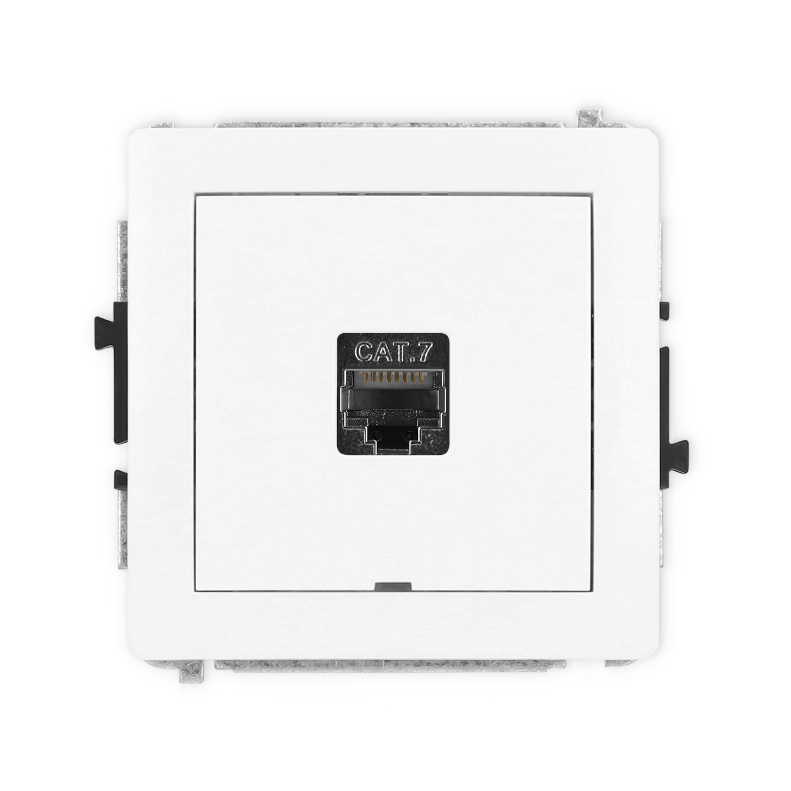 Single computer socket mechanism 1xRJ45, cat. 7, screened, 8-contact, without description field