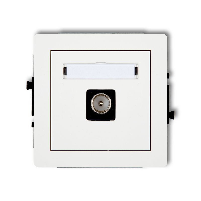 Single antenna TV socket