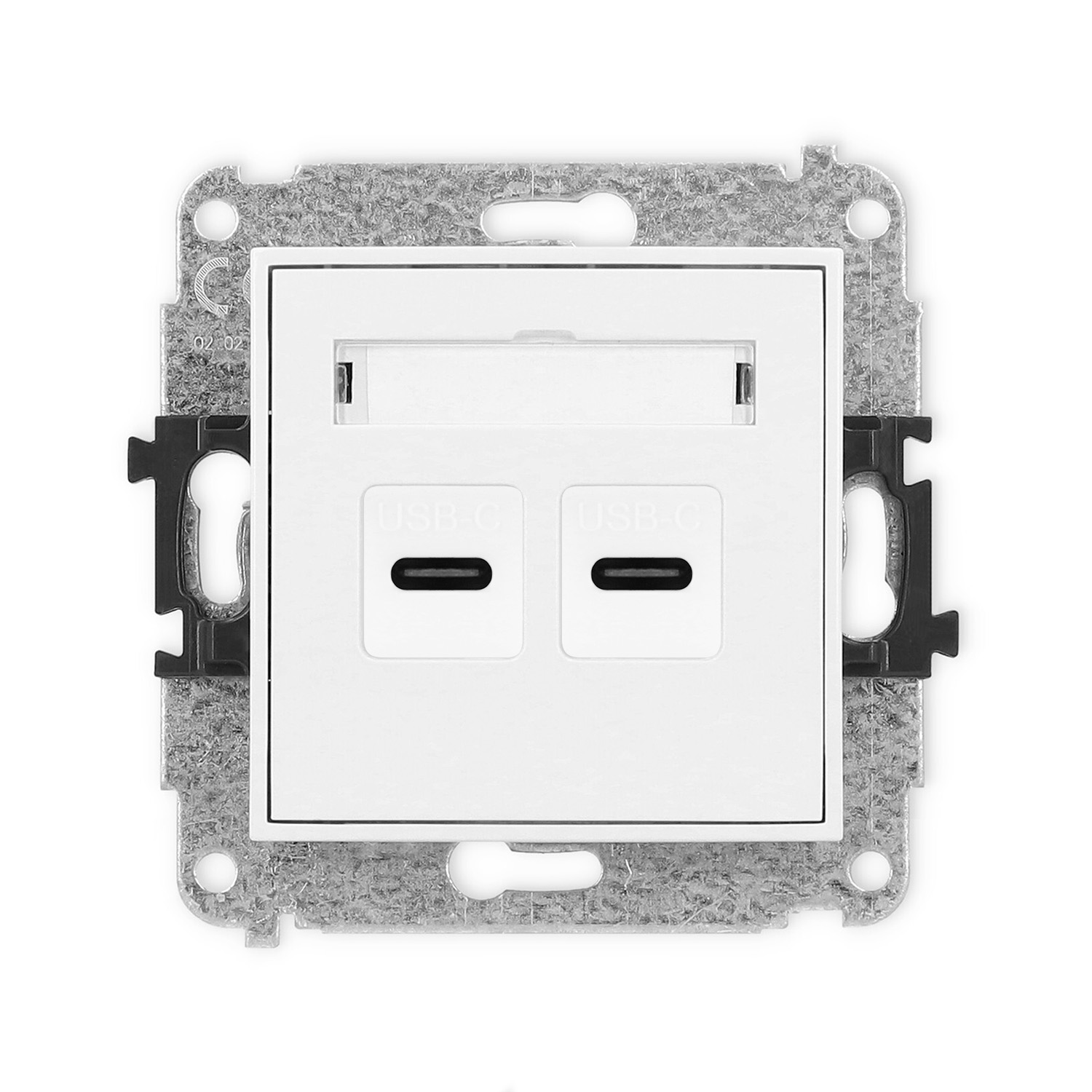 Double USB charger mechanism 2xUSB C, 20W max.