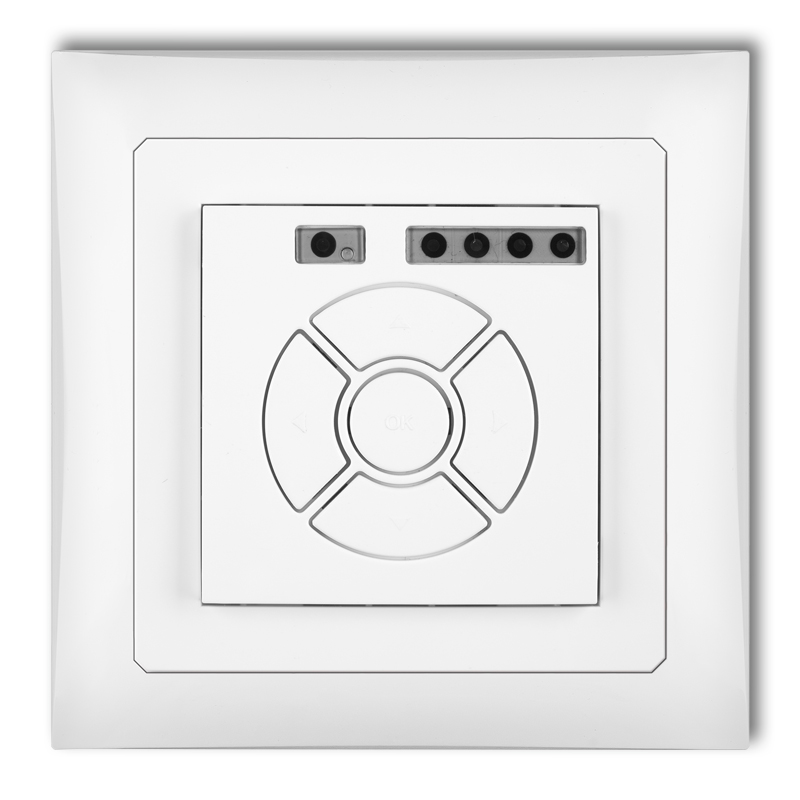 Electronic control roller shutter (zone button function)