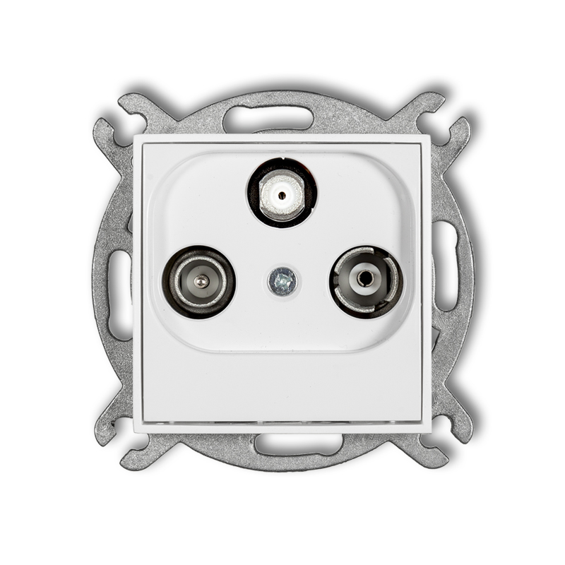 Radio/Tv/SAT final socket (two antenna inputs) mechanism