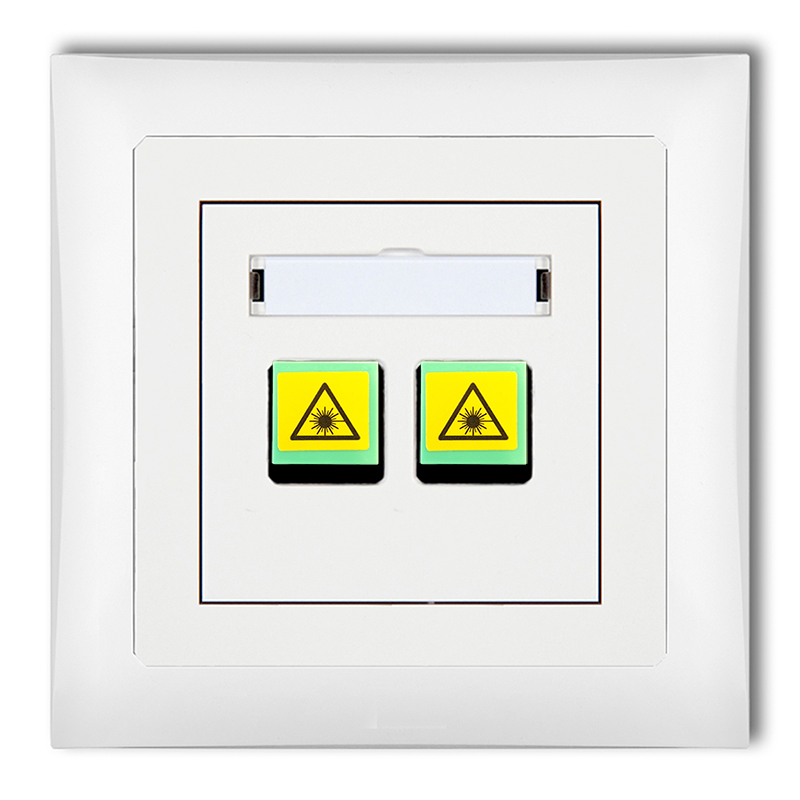 Double fibre/optical socket