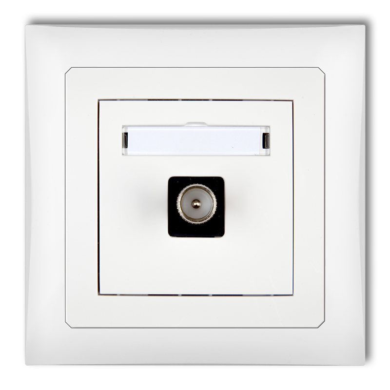 Single antenna TV socket