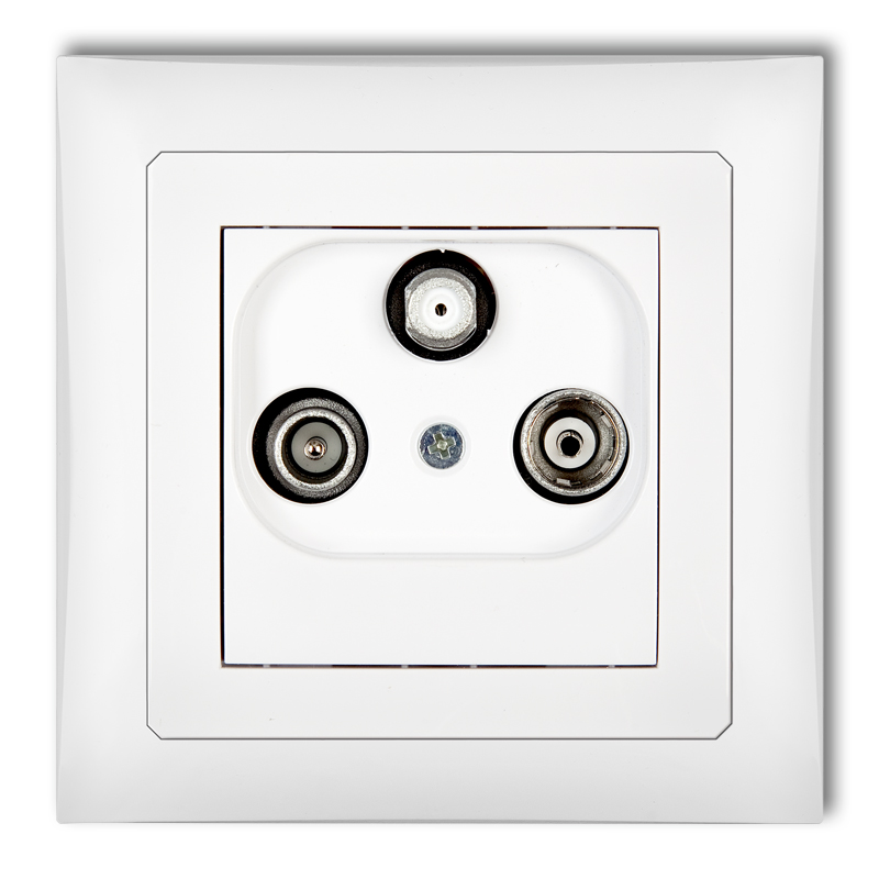 Radio/TV/SAT final socket (two antenna inputs)