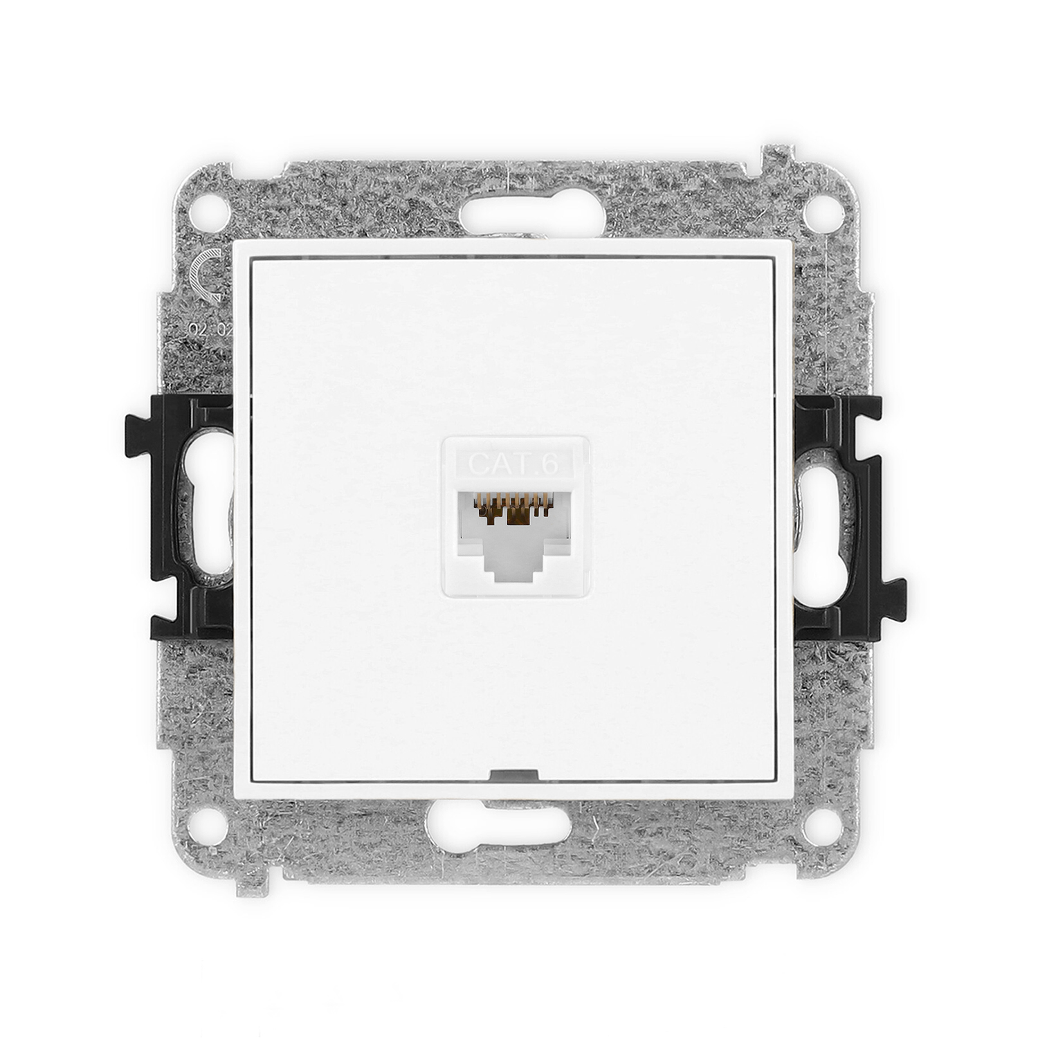 Single computer socket mechanism 1xRJ45, cat. 6A, 8-contact, without description field