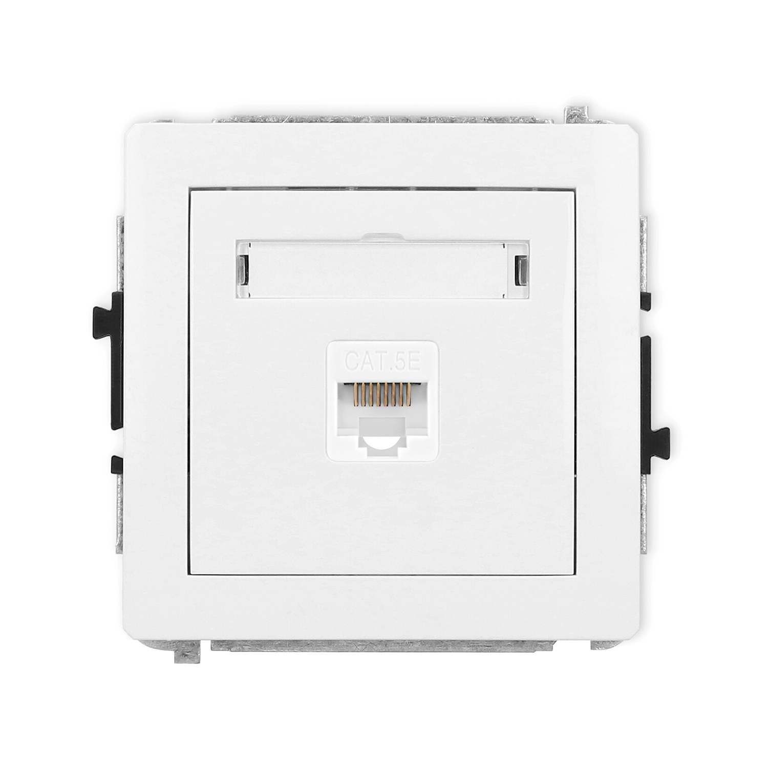 Single computer socket mechanism 1xRJ45, cat. 5e, 8-contact