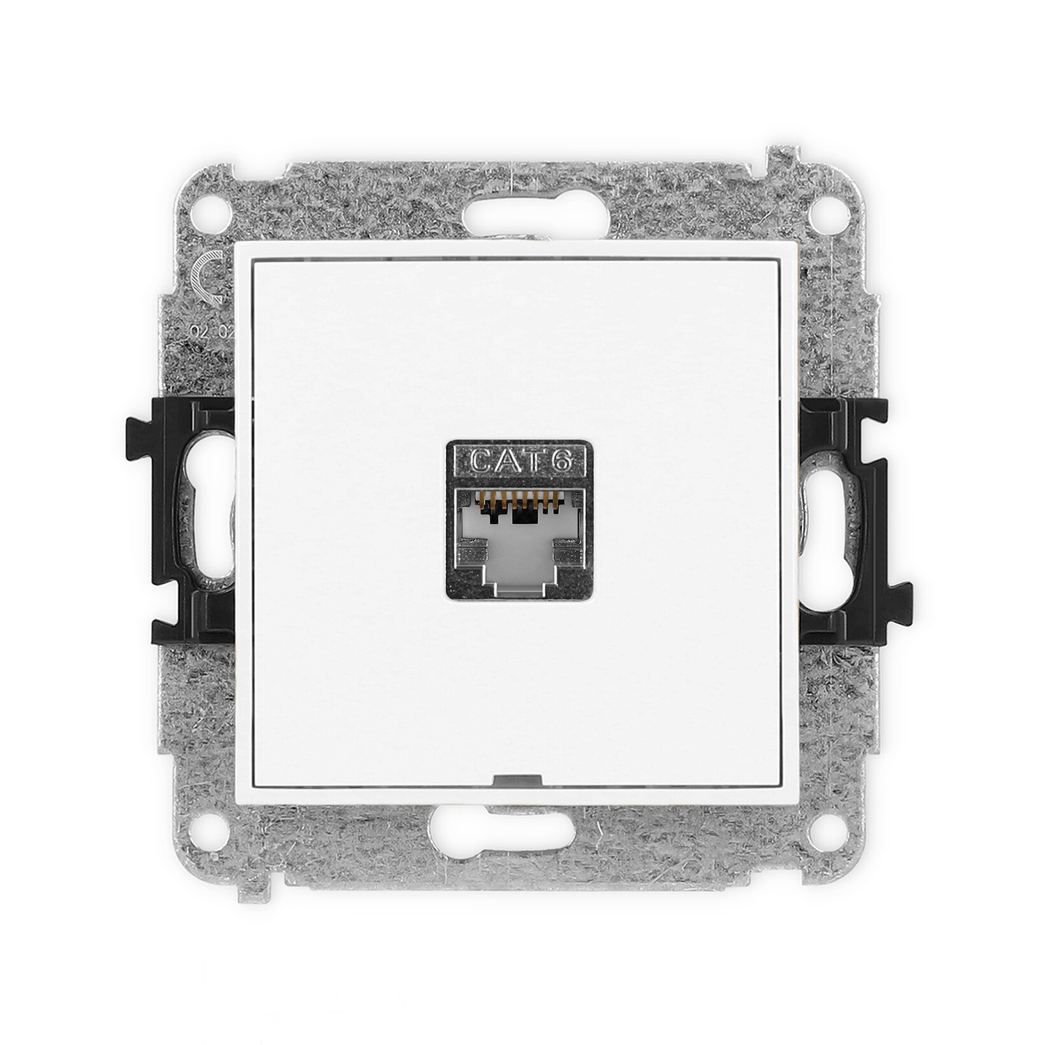 Single computer socket mechanism 1xRJ45, cat. 5e, screened, 8-contact, without description field