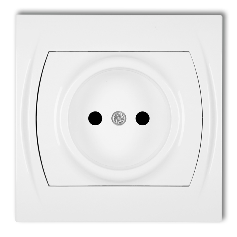 Single socket without the 2P earth (with increased contact protection/shutter)