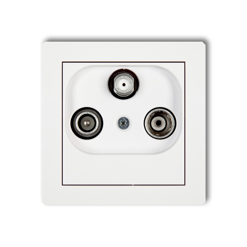 Radio/Tv/SAT final socket (two antenna inputs) mechanism