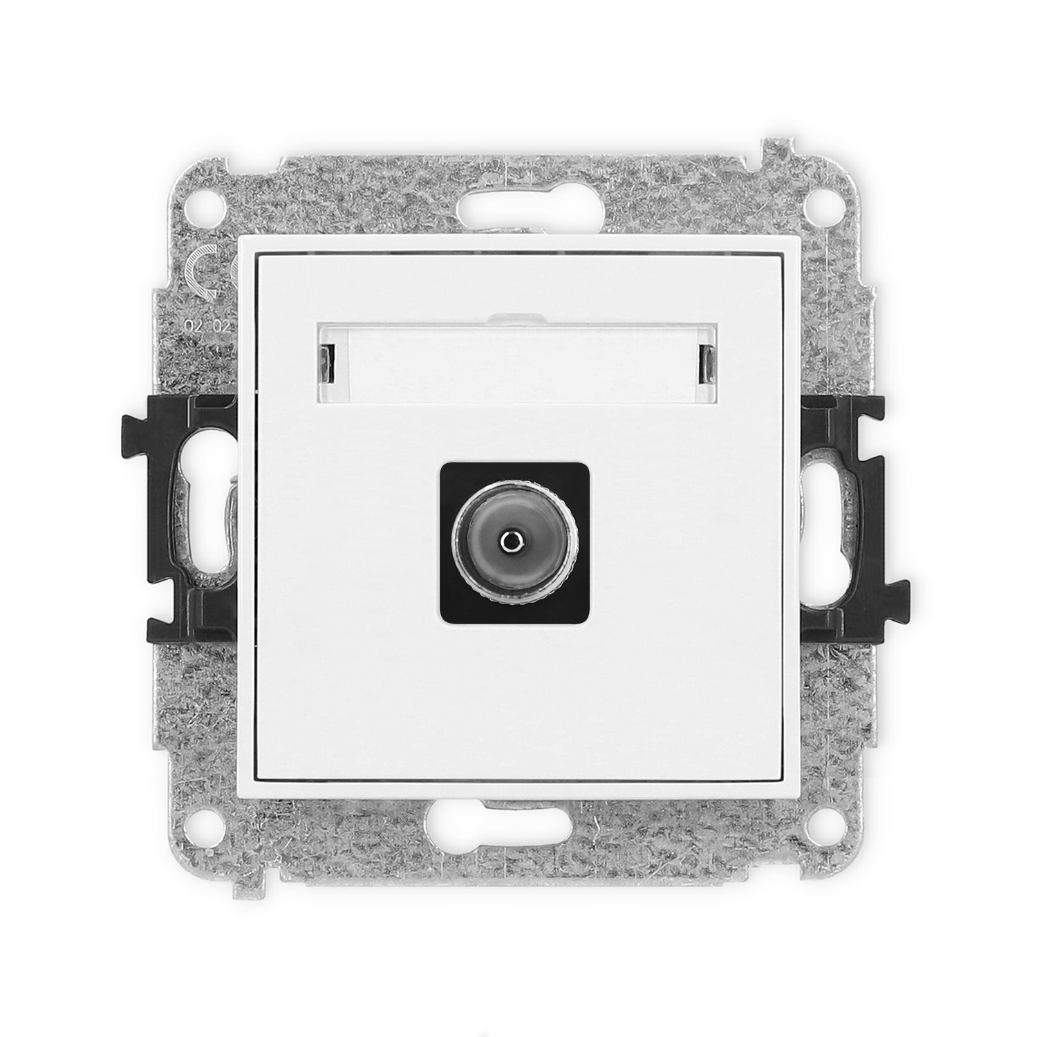 Single antenna tv socket mechanism