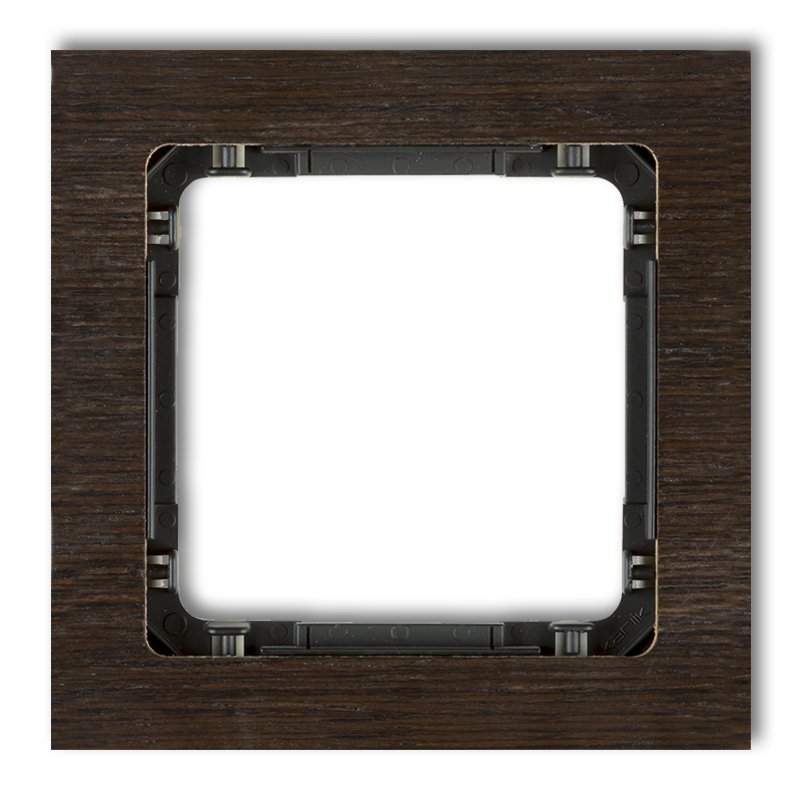 1-gang universal frame - wood effect