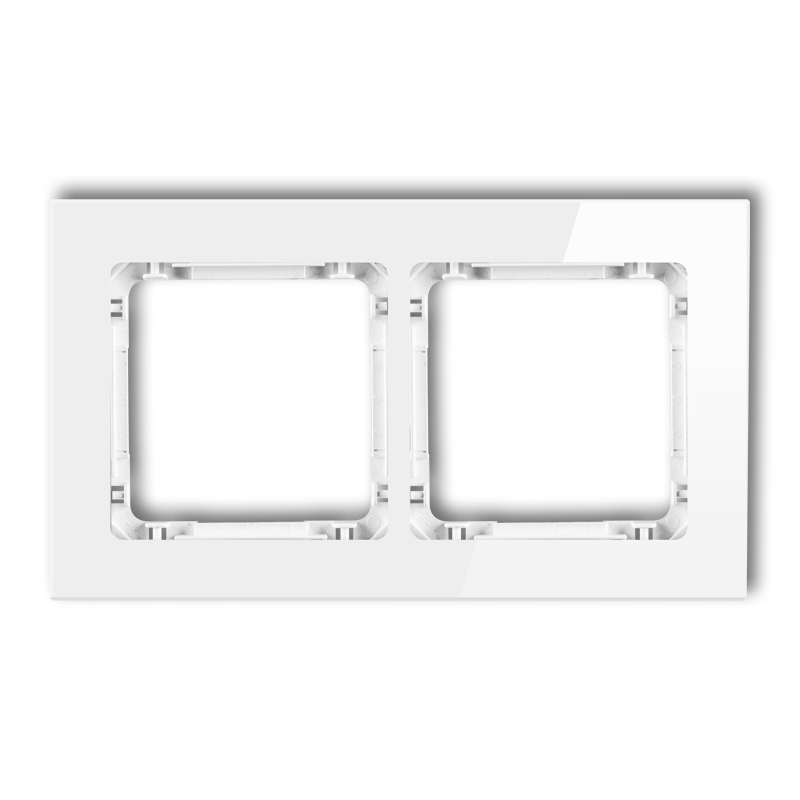 2-gang universal frame - glass