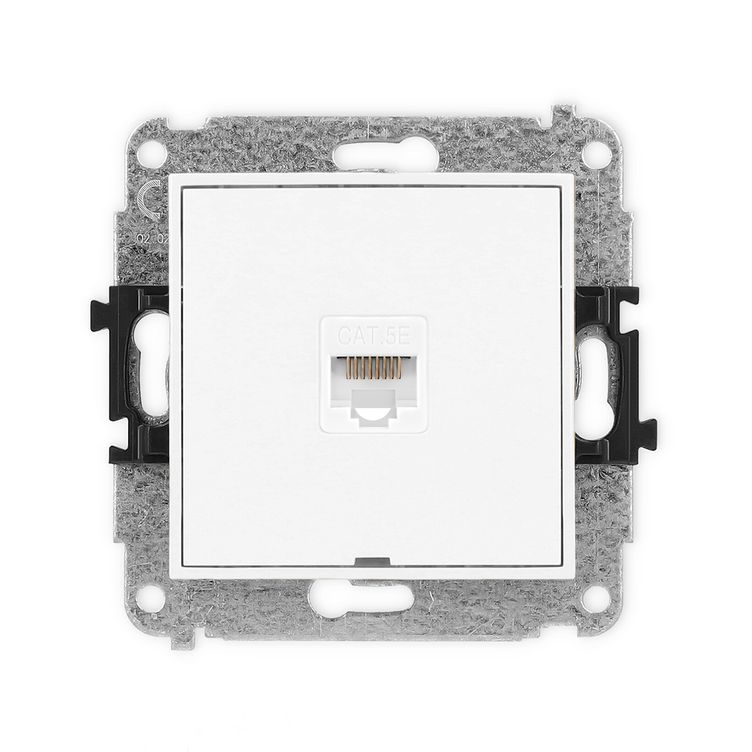 Single computer socket mechanism 1xRJ45, cat. 5e, 8-contact, without description field