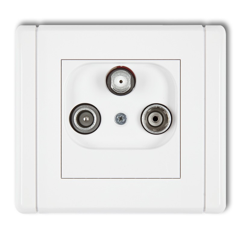 Radio/TV/SAT final socket (two antenna inputs)