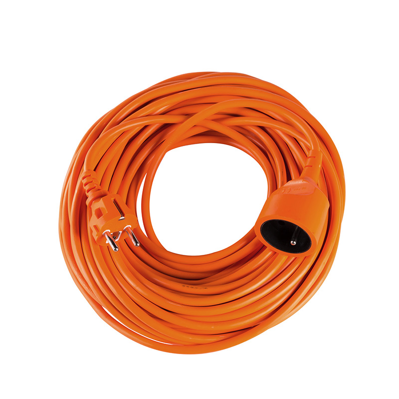 Outdoor 1-socket extension lead with ground