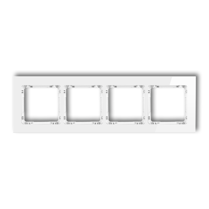 4-gang universal frame - glass