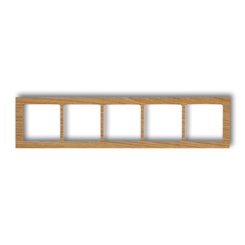 5-gang universal frame - wood