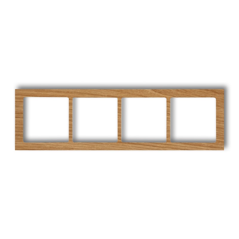 4-gang universal frame - wood