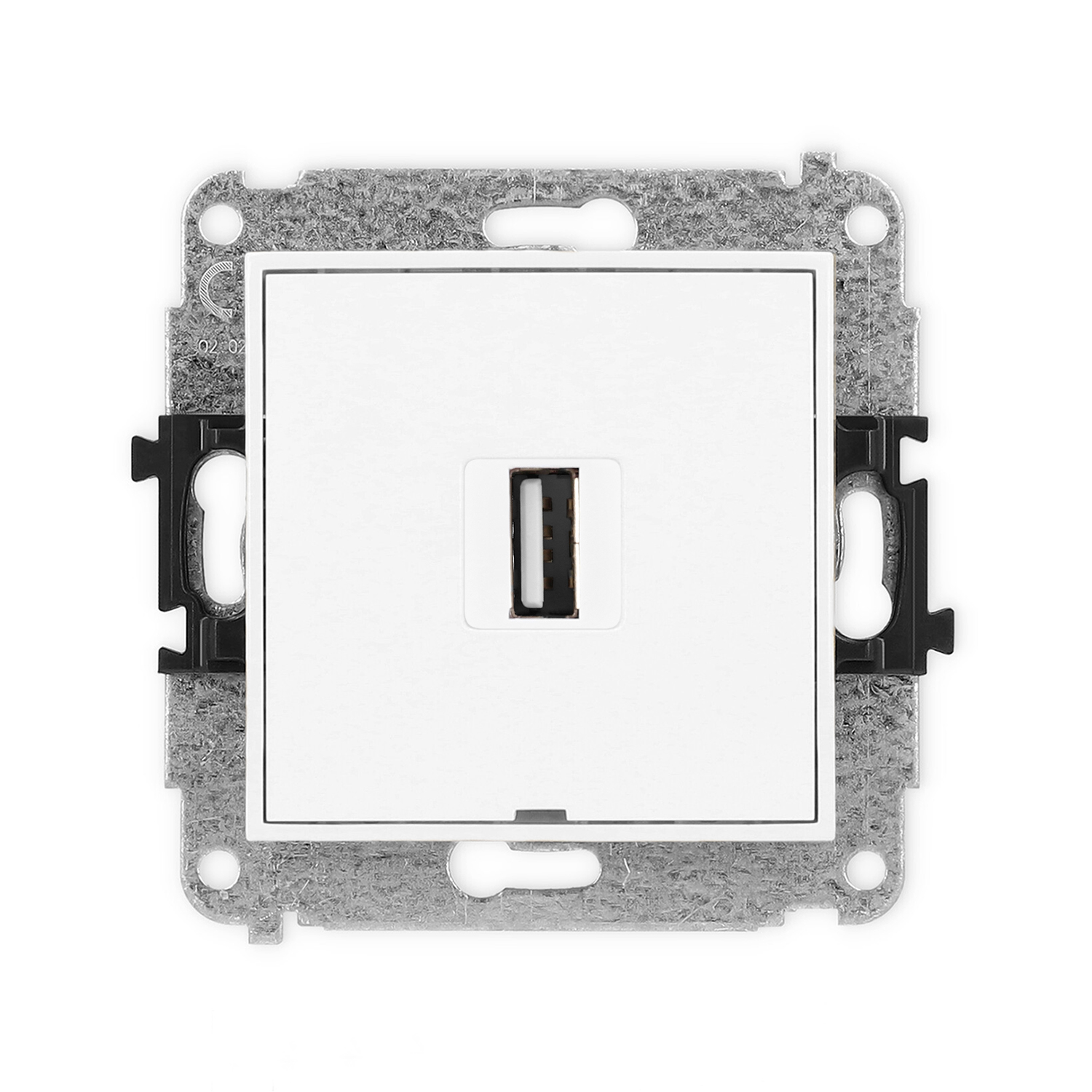 USB A-A 2.0 single socket mechanism, without description field