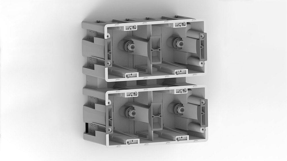 Puszka instalacyjna podtynkowa modułowa 2x2