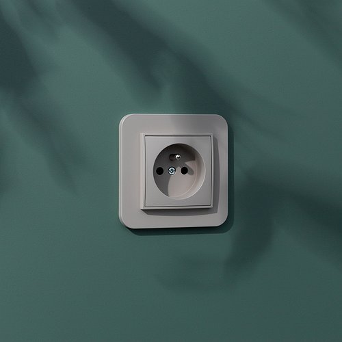 Gniazdka i łaczniki w kolorze taupe