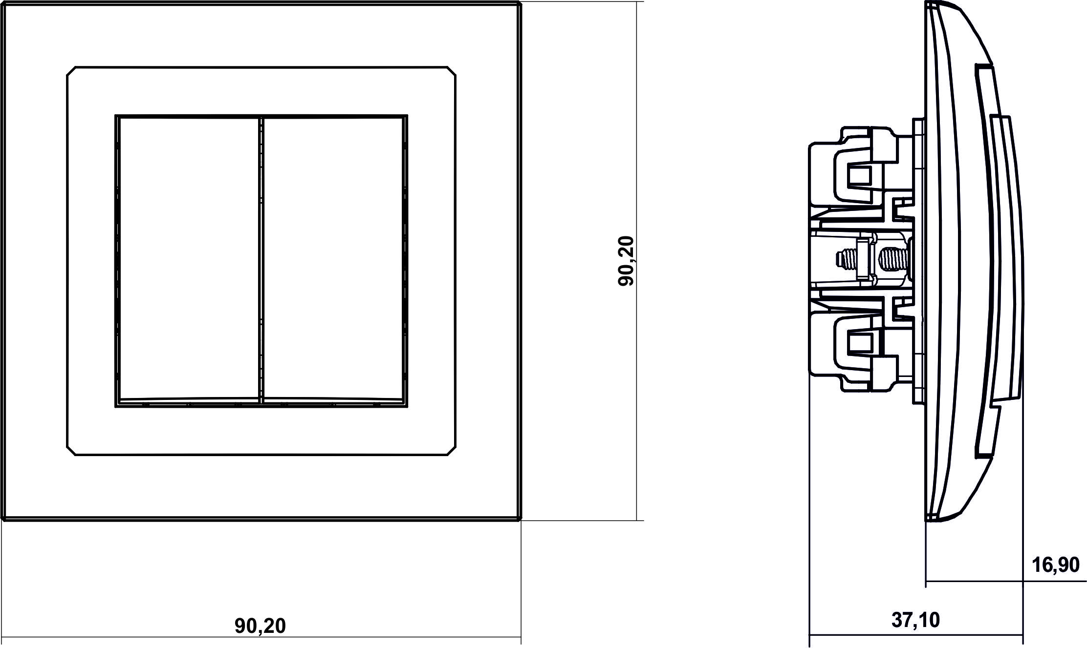 KRKページ Mechanizm łącznika schodowego Deco Soft | Karlik Elektrotechnik